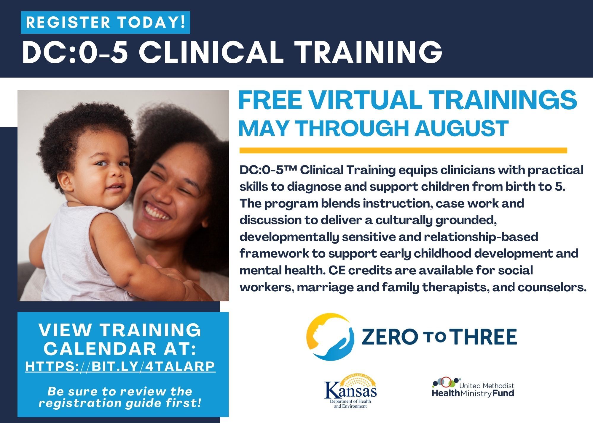 Poster for DC: 0-5 Clinical Training.